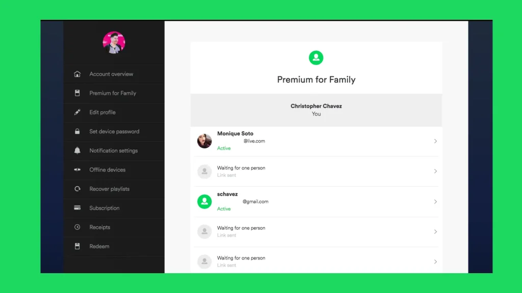Add Someone to Spotify Family 1