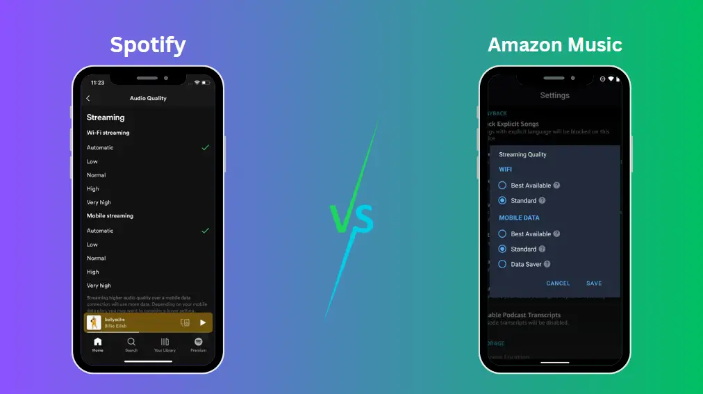 Amazon Music vs Spotify Sound Quality