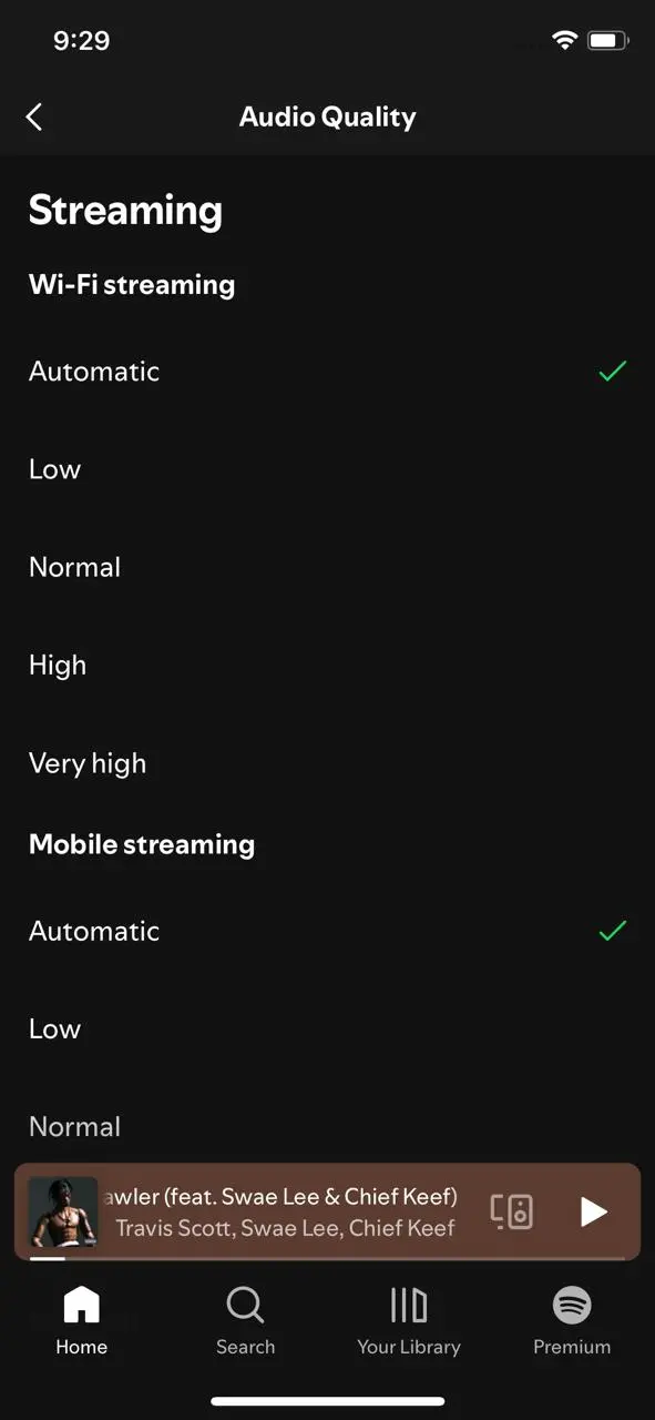 High Quality Streaming