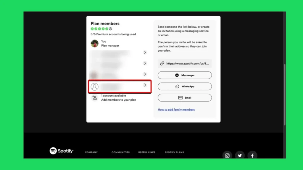 Remove Member from Spotify Family 2