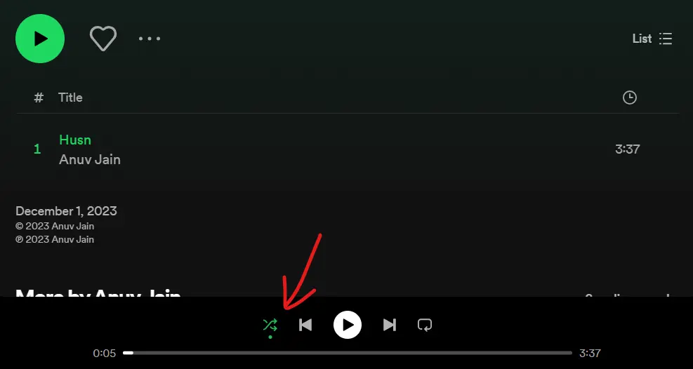 Spotify Playback Control