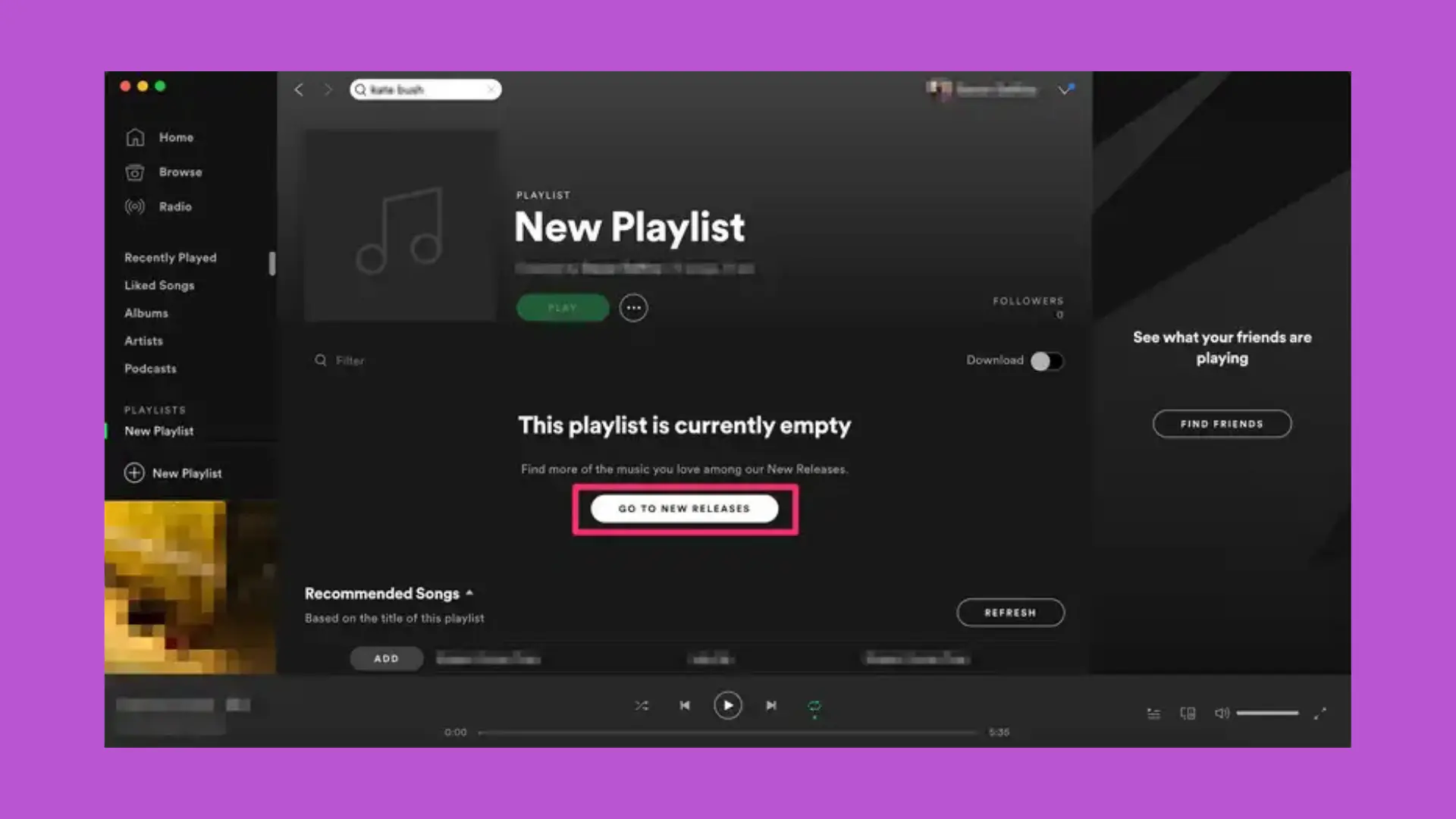 Add Songs to Playlist on Desktop