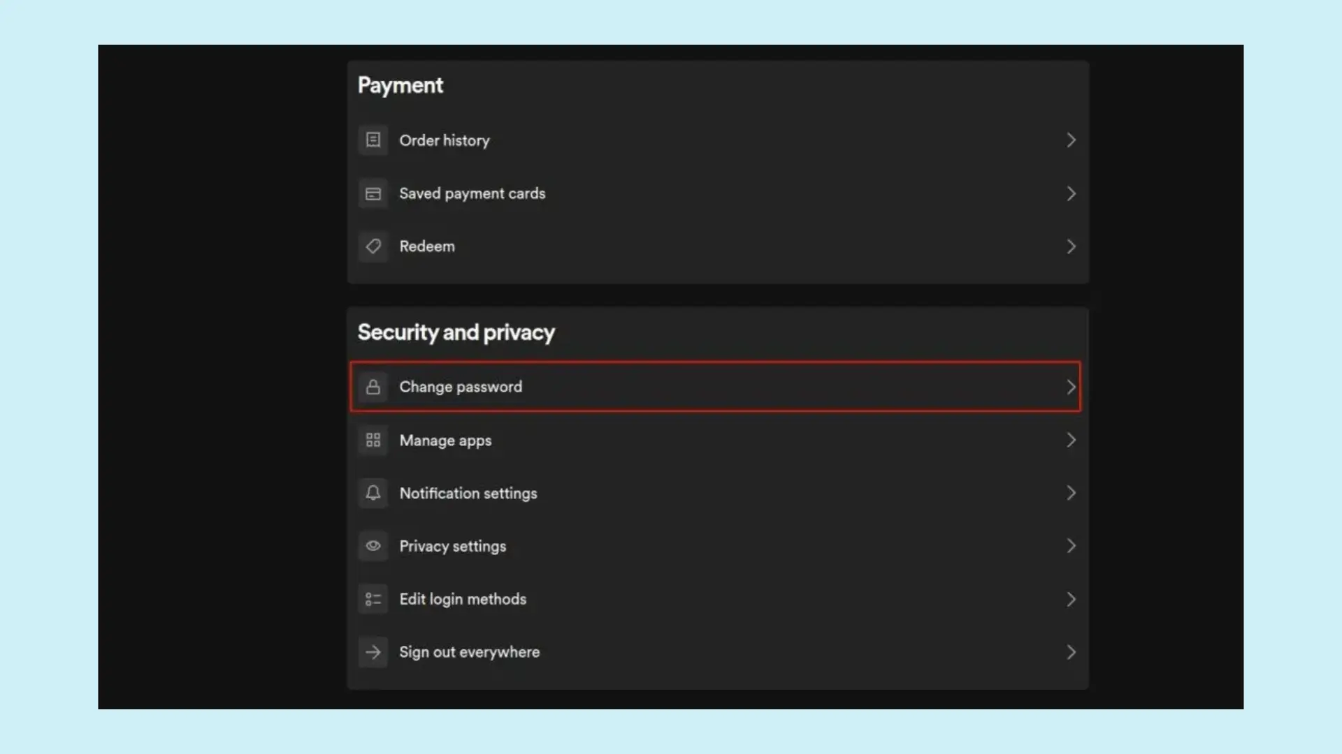 Change Spotify Password on PC 2