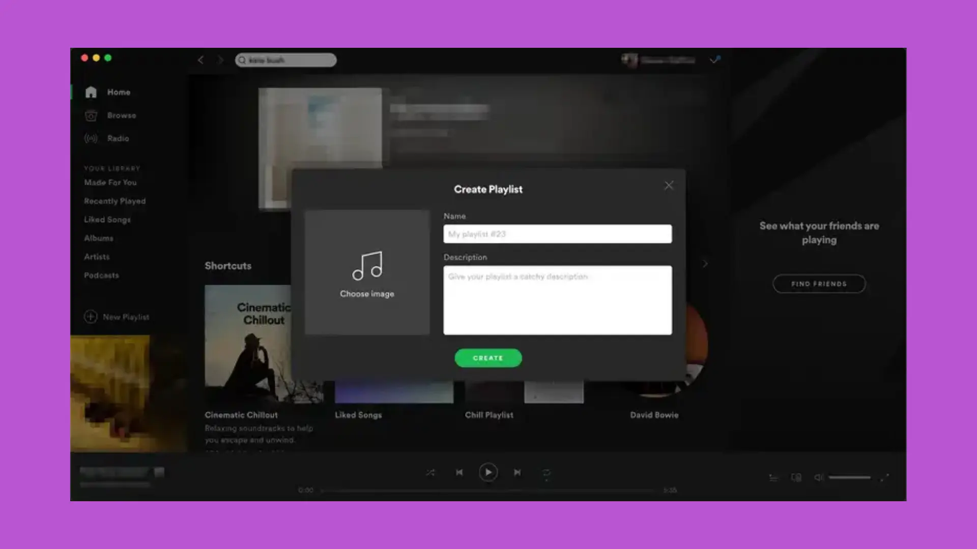 Name the Playlist on Desktop